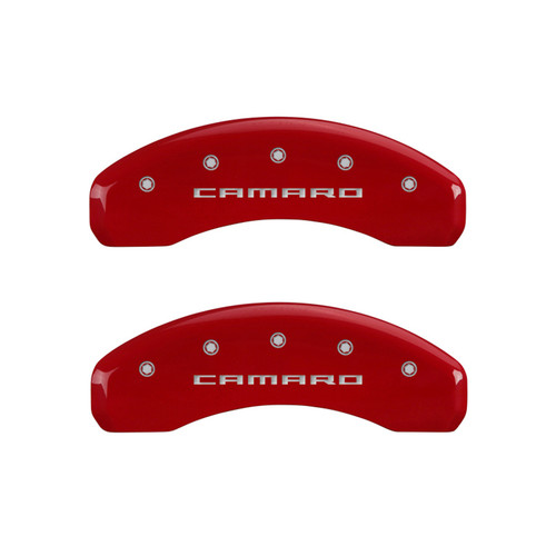 Mgp Caliper Cover 10- Camaro Caliper Covers Red 14033Sca5Rd
