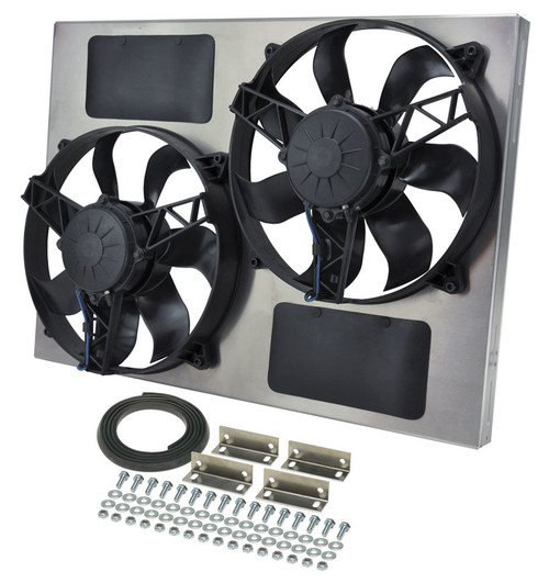 Derale Dual Rad Fan W/Alum Shroud Assembly 16833