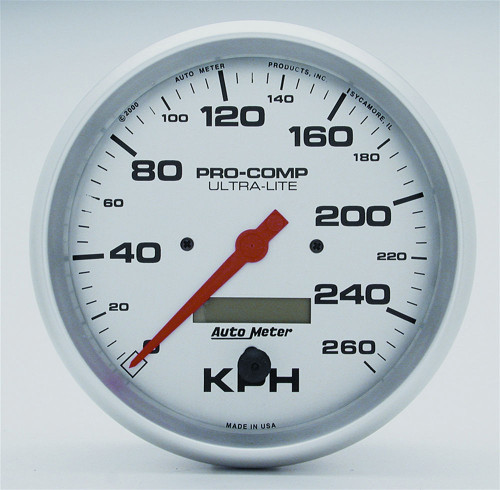 Autometer 5In U/L Speedometer - 260Kph Metric 4489-M