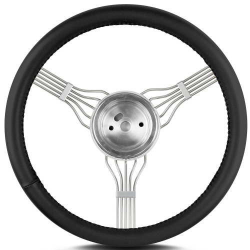 Lecarra Steering Wheels Steering Wheel Newstalgi C Banjo Pol. W/Blk Wrap 55301