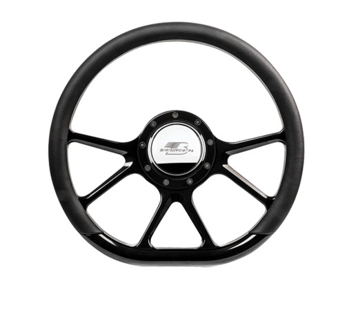 Billet Specialties Steering Wheel 14In D-Sh Ape Prism Black Blk29475