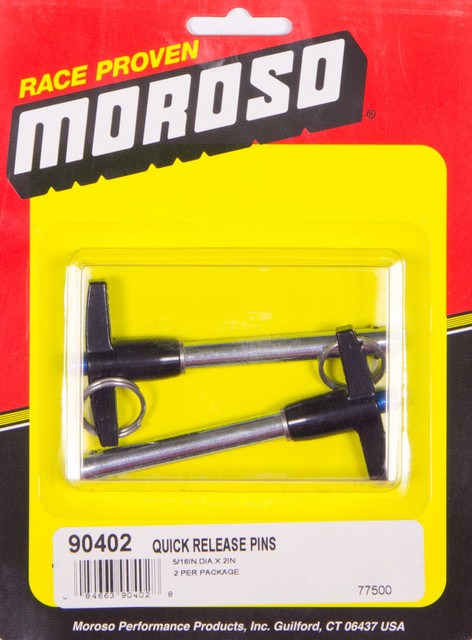 Moroso Quick Release Pins (2) 5/16 X 2In 90402