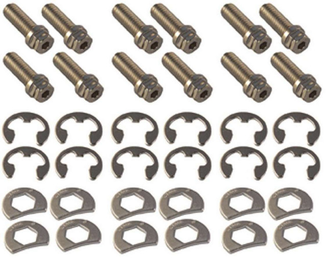 Stage 8 Fasteners S/S Header Bolt Kit - 6Pt. 3/8-16 X 1In (12) 8951