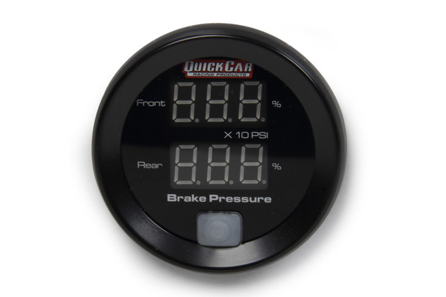 Quickcar Racing Products Brake Bias Digital Gauge W/ Senders 67-101