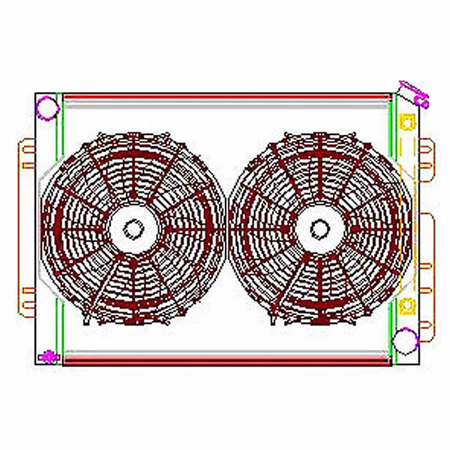 Griffin Radiator Combo Unit Gm A & F Body Cu-70009