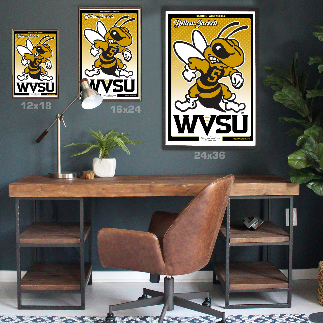 West Virginia State Yellow Jackets Garden Flag - Double-Sided NCAA Licensed 13"x18" Polyester Flag