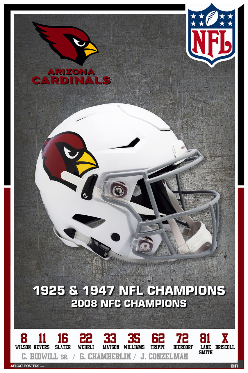 Arizona Cardinals 22'' x 34'' Retro Logo Poster