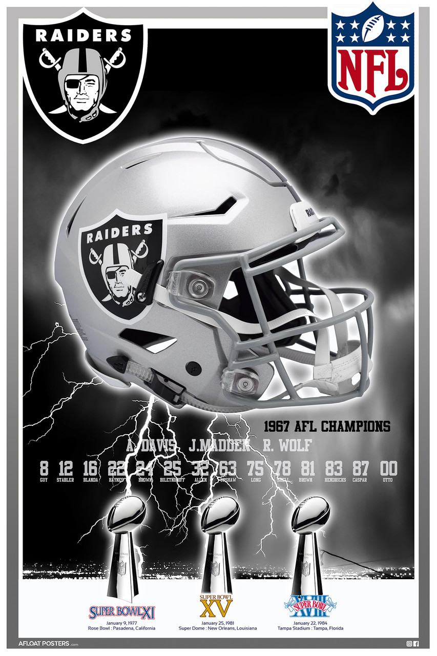 The Las Vegas Raiders 2023 Regular Season Schedule Poster Multiple sizes