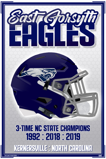 East Forsyth (Kernersville NC) Eagles Poster - 12x18