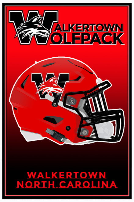 Walkertown ( NC) Wolfpack Poster - 12x18