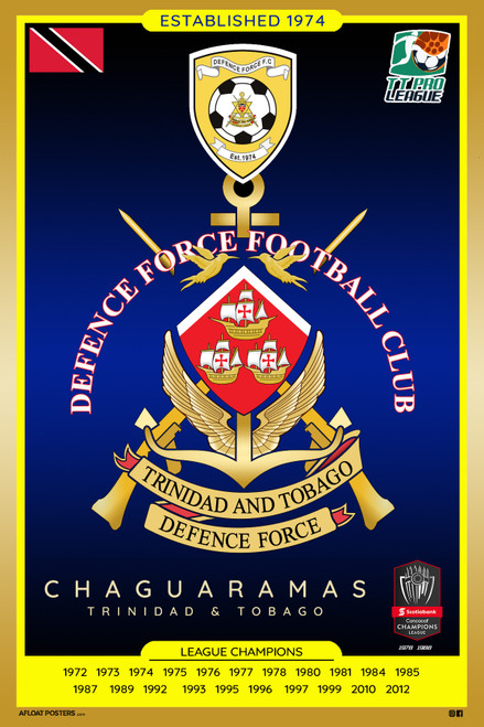 (Trinidad & Tobago) Defence Force FC Poster 12x18
