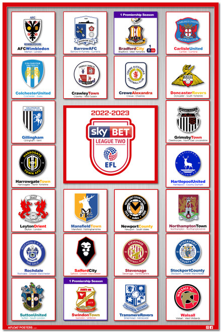 (UK) EFL League 2 Poster