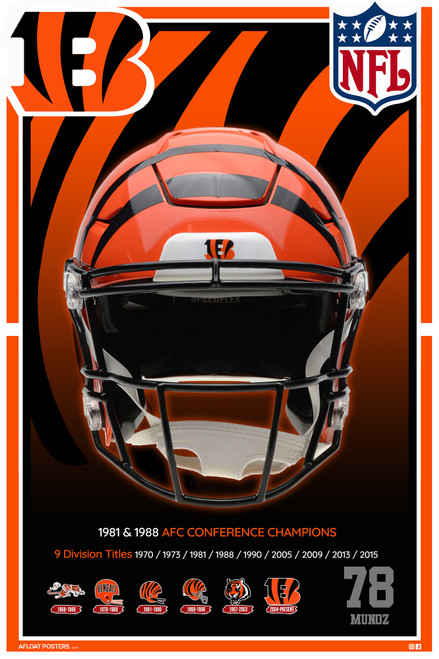 Cincinnati Bengals Poster - 12x18