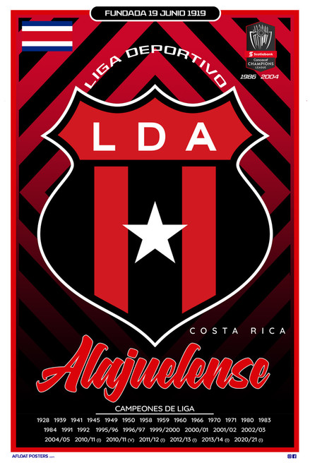 (Costa Rica) Alajuelense Poster 12X18