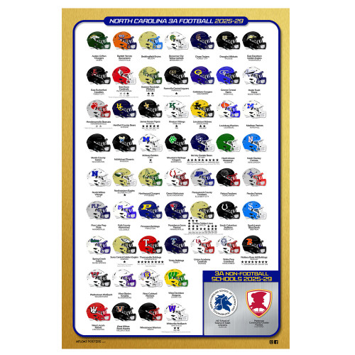 NC Football 3A Poster