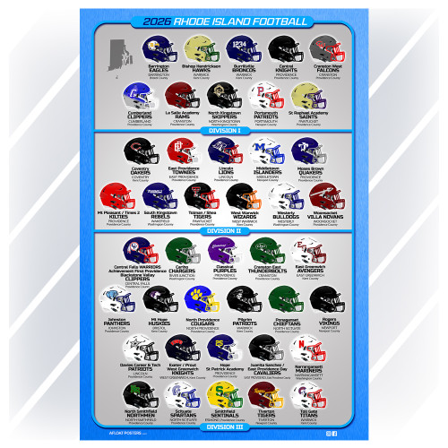 Rhode Island High School Football Teams - DIGITAL DOWNLOAD