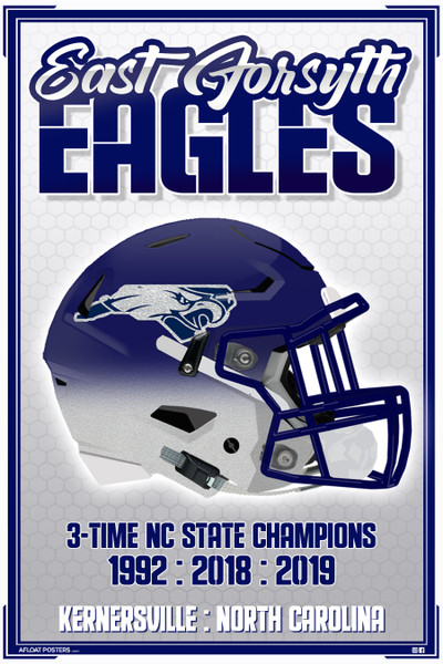 East Forsyth (Kernersville NC) Eagles Poster - 12x18
