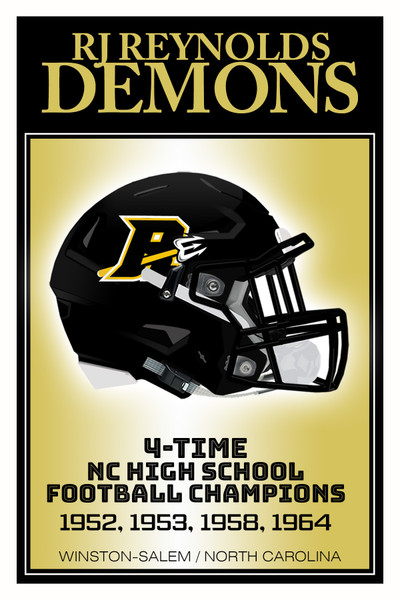 RJ Reynolds (Winston-Salem NC) Demons Poster - 12x18