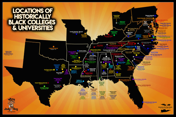 HBCU Locations Map