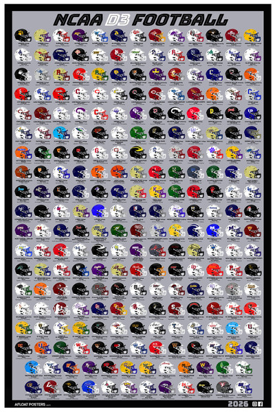 D3 College Football Reference Poster