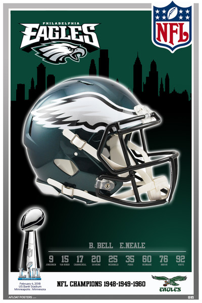 Philadelphia Eagles Super Bowl Poster