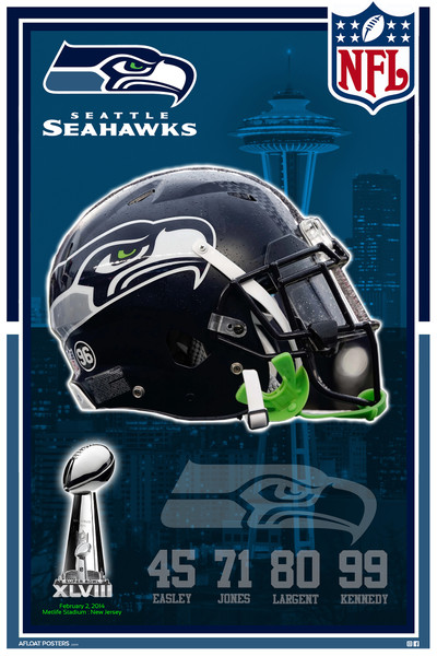 Seattle Seahawks Super Bowl Poster