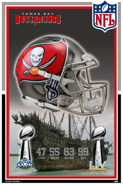 Tampa Bay Buccaneers Super Bowl Poster