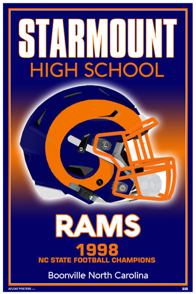 Starmount (Boonville NC) Rams Poster - 12x18
