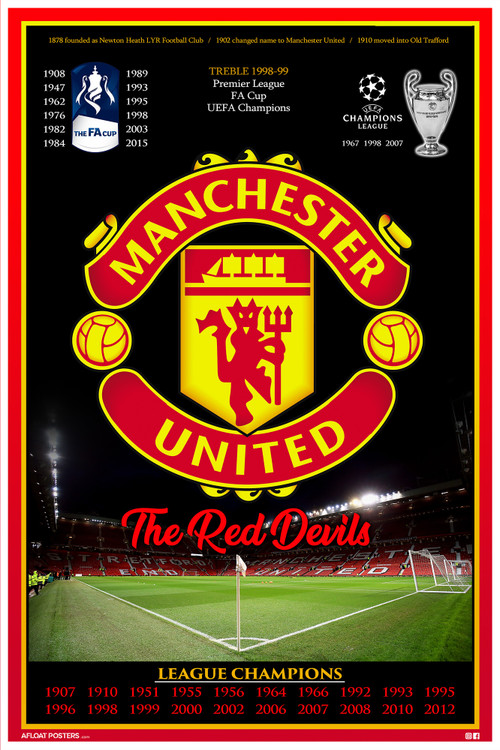 Manchester United 2002-2003のポスター Ruud Van Nistelrooy GOALDEN BOOT Vintage Manchester United