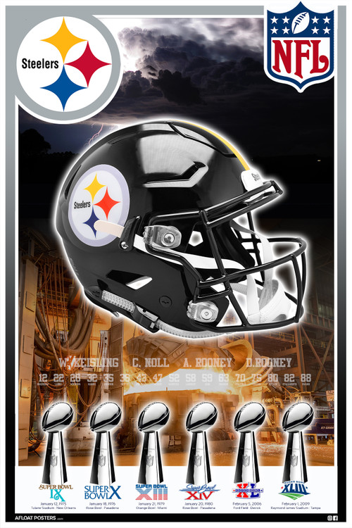 Pittsburgh Steelers Super Bowl Poster