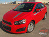 Chevy Sonic SWEEP Hood Graphic Lower Rocker Panel Striping Vinyl Graphics and Decals 2012 2013 2014 2015 2016