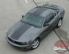 Ford Mustang PONY CENTER Wide Center Hood Roof Racing Stripe Rally Decal Vinyl Graphics Kit 2010 2011 2012 Models