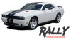 Dodge Challenger RALLY Bumper to Bumper 10 inch Vinyl Graphics Racing Stripes Decals Kit 2011 2012 2013 2014