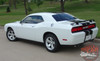 Dodge Challenger RALLY Bumper to Bumper 10 inch Vinyl Graphics Racing Stripes Decals Kit 2011 2012 2013 2014