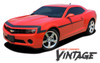 Chevy Camaro VINTAGE Front Fascia to Side Fender Door Vinyl Graphics Stripe Decal Kit for 2010 2011 2012 2013 Models