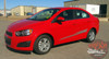 Chevy Sonic BOOM Hood Graphic Lower Rocker Panel Striping Vinyl Graphics and Decals 2012 2013 2014 2015 2016