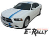 Dodge Charger EURO RALLY Offset Racing Stripes Bumper Roof Hood Vinyl Graphics Decal Stripe Kit for 2011 2012 2013 2014