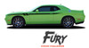 Dodge Challenger FURY Upper Door Accent Vinyl Graphics Stripe Decal Kit fits 2011 2012 2013 2014 2015 2016 2017 2018 2019 2020 2021 2022 2023