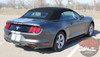 Ford Mustang STALLION SLIM Lemans 7 inch Wide Hood Roof Trunk Racing Rally Stripes Vinyl Graphics Decals Kit 2015 2016 2017