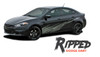 Dodge Dart RIPPED Lower Door Splash Rocker Vinyl Graphic Body Striping for 2013 2014 2015 2016