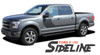 Ford F-150 SIDELINE Special Edition Appearance Package Style Door Hockey Stripe Vinyl Graphics Decals Kit 2015 2016 2017 2018 2019 2020