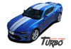 Chevy Camaro TURBO RALLY Bumper to Bumper Indy Style Vinyl Graphic Racing Stripes Rally Decals Kit for 2016 2017 2018 SS RS V6