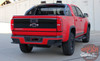 Chevy Colorado GRAND Rear Tailgate Blackout Accent Vinyl Graphic Decal Stripe Kit 2015 2016 2017 2018 2019 2020