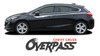 Chevy Cruze OVERPASS Door Stripes Vinyl Graphics Decal Kit for 2016 2017 2018 2019