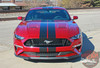 Ford Mustang Racing Stripes STAGE RALLY Lemans 7 inch Split Hood Roof Trunk Racing Rally Stripes Vinyl Graphics Decals Kit 2018 2019 2020 2021 2022