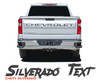 Chevy Silverado Tailgate Decals Rear Tail Gate Text Name CHEVROLET LETTERS Vinyl Graphic Kit for 2019-2026