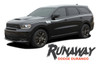 Dodge Durango RUNAWAY Side Door Stripes Decals Vinyl Graphics Kit 2011-2020 2021 2022