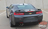 Close up of spoiler 2017 Chevy Camaro Wide Center Stripes OVERDRIVE 2016-2018