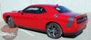 View of Rear Red 2017 Dodge Challenger Rear Stripes TAIL BAND 2015-2020 2021 2022 2023