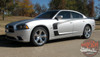 Driver side view of 2011 Dodge Charger Vinyl Graphics C STRIPES 2011 2012 2013 2014